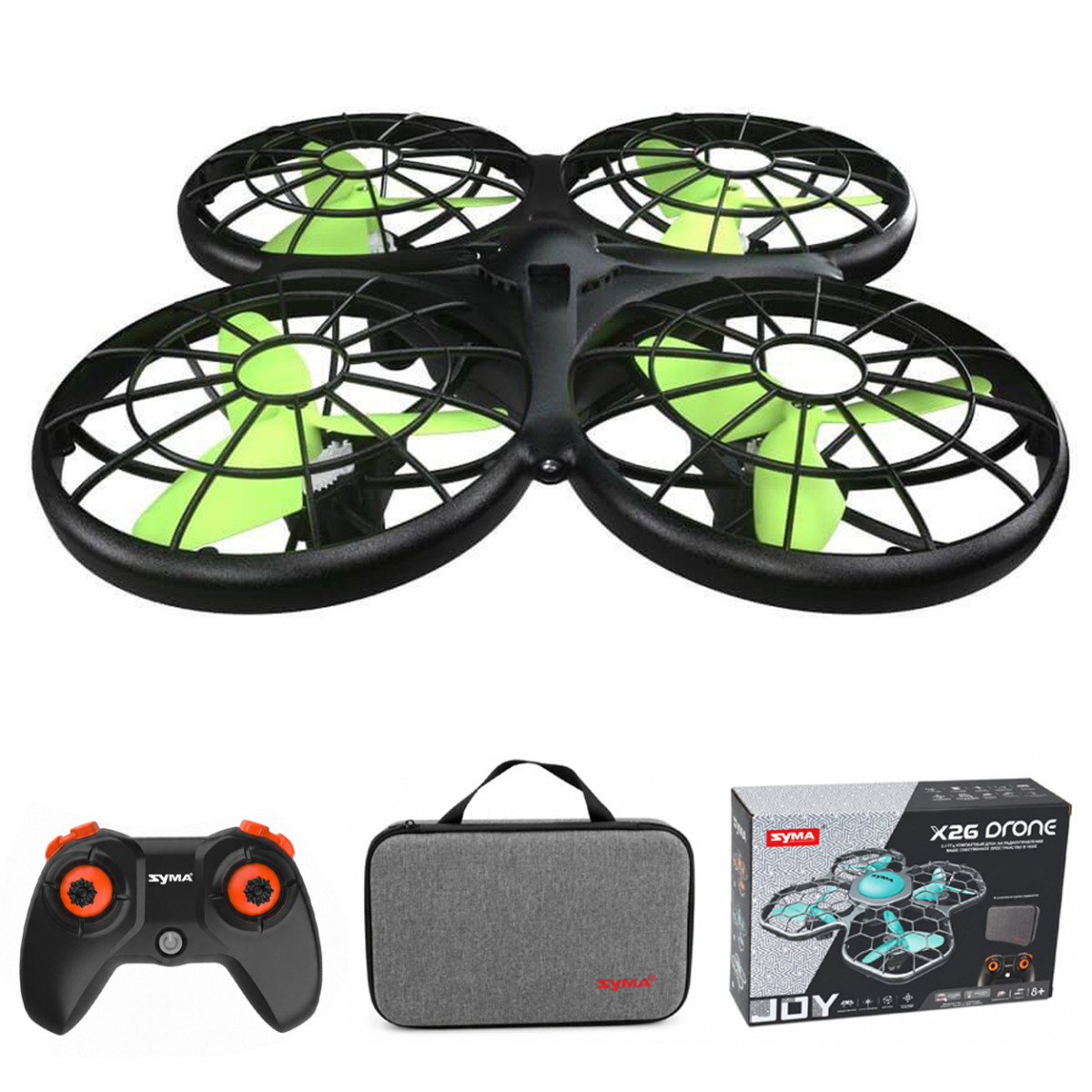квадрокоптер Syma X 26 зеленый 2